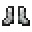 Invicon Iron Trim Chainmail Boots.png: Inventory sprite for Iron Trim Chainmail Boots in Minecraft as shown in-game linking to Iron Trim Chainmail Boots with description: Chainmail Boots Upgrade: &nbsp;Armor Trim &nbsp;Iron Material When on Feet: +1 Armor