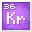 Invicon Krypton.png: Inventory sprite for Krypton in Minecraft as shown in-game linking to Krypton with description: Krypton