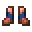 Invicon Lapis Trim Copper Boots.png: Inventory sprite for Lapis Trim Copper Boots in Minecraft as shown in-game linking to Lapis Trim Copper Boots with description: Copper Boots Upgrade: &nbsp;Armor Trim &nbsp;Lapis Material When on Feet: +1 Armor