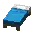 Invicon Light Blue Bed.png: Inventory sprite for Light Blue Bed in Minecraft as shown in-game linking to Light Blue Bed with description: Light Blue Bed