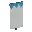 Invicon Light Blue Chief Indented Banner.png: Inventory sprite for Light Blue Chief Indented Banner in Minecraft as shown in-game linking to Banner with description: Banner Light Blue Chief Indented
