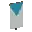Invicon Light Blue Inverted Chevron Banner.png: Inventory sprite for Light Blue Inverted Chevron Banner in Minecraft as shown in-game linking to Banner with description: Banner Light Blue Inverted Chevron