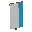 Invicon Light Blue Pale Sinister Banner.png: Inventory sprite for Light Blue Pale Sinister Banner in Minecraft as shown in-game linking to Banner with description: Banner Light Blue Pale Sinister
