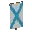 Invicon Light Blue Saltire Banner.png: Inventory sprite for Light Blue Saltire Banner in Minecraft as shown in-game linking to Banner with description: Banner Light Blue Saltire