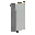 Invicon Light Gray Pale Dexter Banner.png: Inventory sprite for Light Gray Pale Dexter Banner in Minecraft as shown in-game linking to Banner with description: Banner Light Gray Pale Dexter