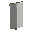 Invicon Light Gray Per Pale Banner.png: Inventory sprite for Light Gray Per Pale Banner in Minecraft as shown in-game linking to Banner with description: Banner Light Gray Per Pale