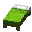 Invicon Lime Bed.png: Inventory sprite for Lime Bed in Minecraft as shown in-game linking to Lime Bed with description: Lime Bed
