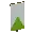 Invicon Lime Chevron Banner.png: Inventory sprite for Lime Chevron Banner in Minecraft as shown in-game linking to Banner with description: Banner Lime Chevron