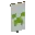 Invicon Lime Creeper Charge Banner.png: Inventory sprite for Lime Creeper Charge Banner in Minecraft as shown in-game linking to Banner with description: Banner Lime Creeper Charge