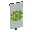 Invicon Lime Flower Charge Banner.png: Inventory sprite for Lime Flower Charge Banner in Minecraft as shown in-game linking to Banner with description: Banner Lime Flower Charge