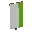 Invicon Lime Pale Sinister Banner.png: Inventory sprite for Lime Pale Sinister Banner in Minecraft as shown in-game linking to Banner with description: Banner Lime Pale Sinister