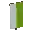 Invicon Lime Per Pale Inverted Banner.png: Inventory sprite for Lime Per Pale Inverted Banner in Minecraft as shown in-game linking to Banner with description: Banner Lime Per Pale Inverted