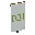 Invicon Lime Snout Banner.png: Inventory sprite for Lime Snout Banner in Minecraft as shown in-game linking to Banner with description: Banner Lime Snout
