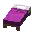 Invicon Magenta Bed.png: Inventory sprite for Magenta Bed in Minecraft as shown in-game linking to Magenta Bed with description: Magenta Bed