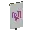 Invicon Magenta Flow Banner.png: Inventory sprite for Magenta Flow Banner in Minecraft as shown in-game linking to Banner with description: Banner Magenta Flow