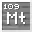 Invicon Meitnerium.png: Inventory sprite for Meitnerium in Minecraft as shown in-game linking to Meitnerium with description: Meitnerium