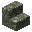 Invicon Mossy Cobblestone Stairs.png: Inventory sprite for Mossy Cobblestone Stairs in Minecraft as shown in-game linking to Mossy Cobblestone Stairs with description: Mossy Cobblestone Stairs