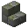 Invicon Mossy Stone Brick Stairs.png: Inventory sprite for Mossy Stone Brick Stairs in Minecraft as shown in-game linking to Mossy Stone Brick Stairs with description: Mossy Stone Brick Stairs
