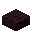 Invicon Nether Brick Slab.png: Inventory sprite for Nether Brick Slab in Minecraft as shown in-game linking to Nether Brick Slab with description: Nether Brick Slab