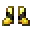 Invicon Netherite Trim Golden Boots.png: Inventory sprite for Netherite Trim Golden Boots in Minecraft as shown in-game linking to Netherite Trim Golden Boots with description: Golden Boots Upgrade: &nbsp;Armor Trim &nbsp;Netherite Material When on Feet: +1 Armor