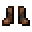 Invicon Netherite Trim Leather Boots.png: Inventory sprite for Netherite Trim Leather Boots in Minecraft as shown in-game linking to Netherite Trim Leather Boots with description: Leather Boots Upgrade: &nbsp;Armor Trim &nbsp;Netherite Material When on Feet: +1 Armor