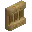 Invicon Oak Shelf BE.png: Inventory sprite for Oak Shelf in Minecraft as shown in-game linking to Oak Shelf with description: Oak Shelf