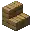 Invicon Oak Stairs.png: Inventory sprite for Oak Stairs in Minecraft as shown in-game linking to Oak Stairs with description: Oak Stairs