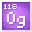 Invicon Oganesson.png: Inventory sprite for Oganesson in Minecraft as shown in-game linking to Oganesson with description: Oganesson