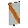 Invicon Orange Bend Banner.png: Inventory sprite for Orange Bend Banner in Minecraft as shown in-game linking to Banner with description: Banner Orange Bend