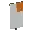 Invicon Orange Chief Sinister Canton Banner.png: Inventory sprite for Orange Chief Sinister Canton Banner in Minecraft as shown in-game linking to Banner with description: Banner Orange Chief Sinister Canton