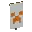Invicon Orange Creeper Charge Banner.png: Inventory sprite for Orange Creeper Charge Banner in Minecraft as shown in-game linking to Banner with description: Banner Orange Creeper Charge