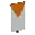 Invicon Orange Inverted Chevron Banner.png: Inventory sprite for Orange Inverted Chevron Banner in Minecraft as shown in-game linking to Banner with description: Banner Orange Inverted Chevron