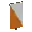 Invicon Orange Per Bend Inverted Banner.png: Inventory sprite for Orange Per Bend Inverted Banner in Minecraft as shown in-game linking to Banner with description: Banner Orange Per Bend Inverted