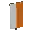 Invicon Orange Per Pale Inverted Banner.png: Inventory sprite for Orange Per Pale Inverted Banner in Minecraft as shown in-game linking to Banner with description: Banner Orange Per Pale Inverted