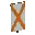 Invicon Orange Saltire Banner.png: Inventory sprite for Orange Saltire Banner in Minecraft as shown in-game linking to Banner with description: Banner Orange Saltire