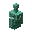 Invicon Oxidized Copper Golem Statue.png: Inventory sprite for Oxidized Copper Golem Statue in Minecraft as shown in-game linking to Oxidized Copper Golem Statue with description: Oxidized Copper Golem Statue