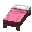Invicon Pink Bed.png: Inventory sprite for Pink Bed in Minecraft as shown in-game linking to Pink Bed with description: Pink Bed