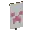Invicon Pink Creeper Charge Banner.png: Inventory sprite for Pink Creeper Charge Banner in Minecraft as shown in-game linking to Banner with description: Banner Pink Creeper Charge