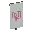 Invicon Pink Flow Banner.png: Inventory sprite for Pink Flow Banner in Minecraft as shown in-game linking to Banner with description: Banner Pink Flow
