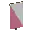 Invicon Pink Per Bend Inverted Banner.png: Inventory sprite for Pink Per Bend Inverted Banner in Minecraft as shown in-game linking to Banner with description: Banner Pink Per Bend Inverted