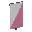 Invicon Pink Per Bend Sinister Inverted Banner.png: Inventory sprite for Pink Per Bend Sinister Inverted Banner in Minecraft as shown in-game linking to Banner with description: Banner Pink Per Bend Sinister Inverted