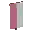 Invicon Pink Per Pale Banner.png: Inventory sprite for Pink Per Pale Banner in Minecraft as shown in-game linking to Banner with description: Banner Pink Per Pale