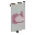 Invicon Pink Thing Banner.png: Inventory sprite for Pink Thing Banner in Minecraft as shown in-game linking to Banner with description: Banner Pink Thing