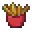 Invicon Poisonous Potato Fries.png: Inventory sprite for Poisonous Potato Fries in Minecraft as shown in-game linking to Poisonous Potato Fries with description: Poisonous Potato Fries