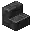 Invicon Polished Deepslate Stairs.png: Inventory sprite for Polished Deepslate Stairs in Minecraft as shown in-game linking to Polished Deepslate Stairs with description: Polished Deepslate Stairs