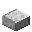 Invicon Polished Diorite Slab.png: Inventory sprite for Polished Diorite Slab in Minecraft as shown in-game linking to Polished Diorite Slab with description: Polished Diorite Slab