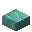 Invicon Prismarine Brick Slab.png: Inventory sprite for Prismarine Brick Slab in Minecraft as shown in-game linking to Prismarine Brick Slab with description: Prismarine Brick Slab