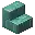 Invicon Prismarine Brick Stairs.png: Inventory sprite for Prismarine Brick Stairs in Minecraft as shown in-game linking to Prismarine Brick Stairs with description: Prismarine Brick Stairs