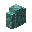 Invicon Prismarine Wall.png: Inventory sprite for Prismarine Wall in Minecraft as shown in-game linking to Prismarine Wall with description: Prismarine Wall