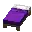 Invicon Purple Bed.png: Inventory sprite for Purple Bed in Minecraft as shown in-game linking to Purple Bed with description: Purple Bed